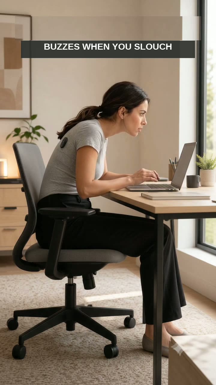 Posture Trainer — Tech & Wellness / Human Payoff creative frame